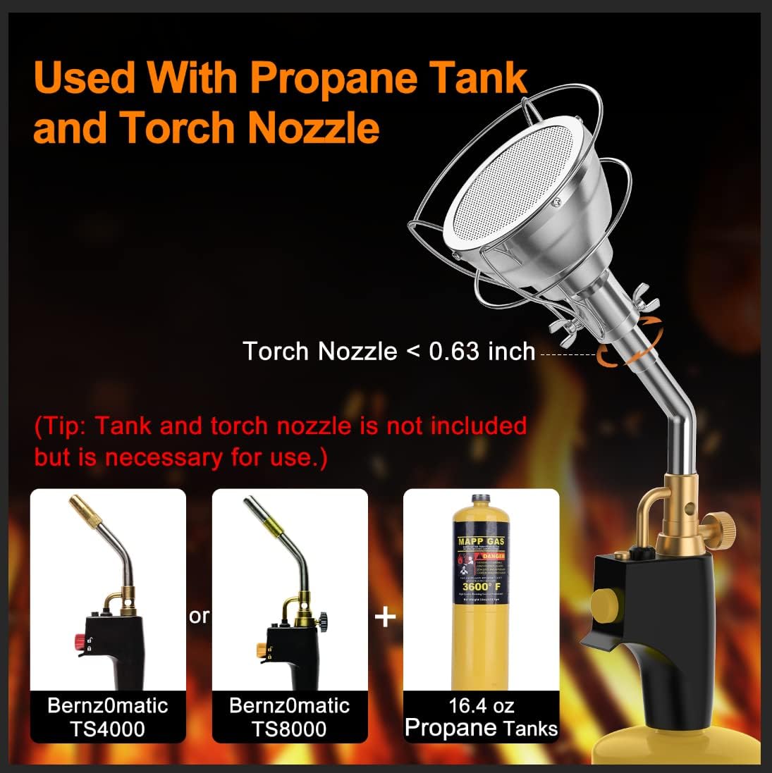 Cooking torch attachment,32 units,New,$2000,USA - 2